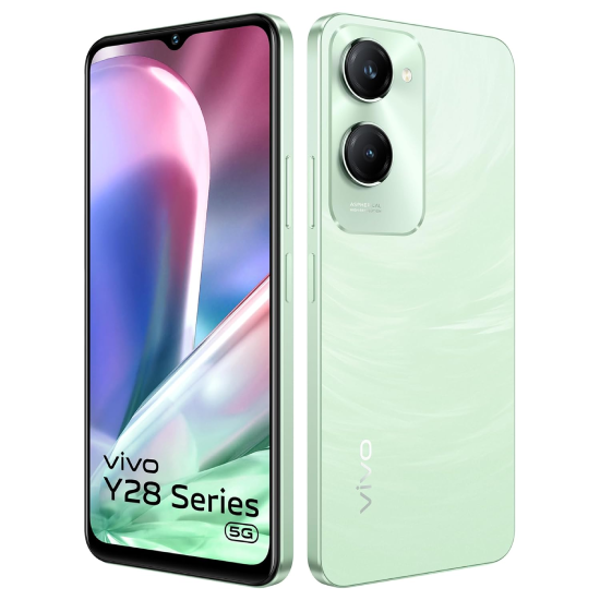 vivo Y28e 5G (Breeze Green, 4GB RAM, 64GB Storage)